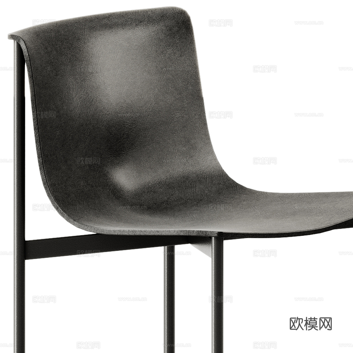 现代意式极简休闲桌椅3d模型