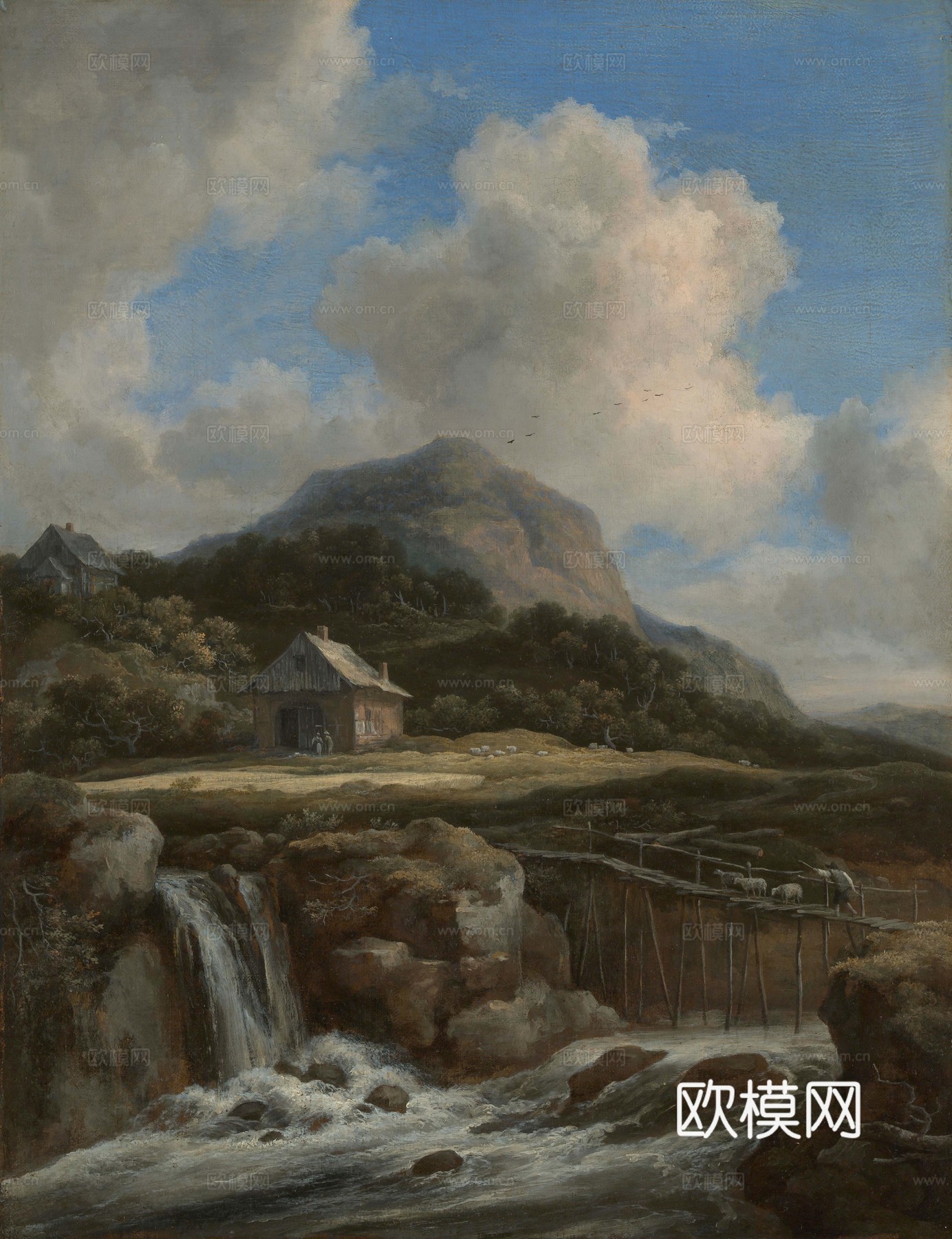 复古风景油画