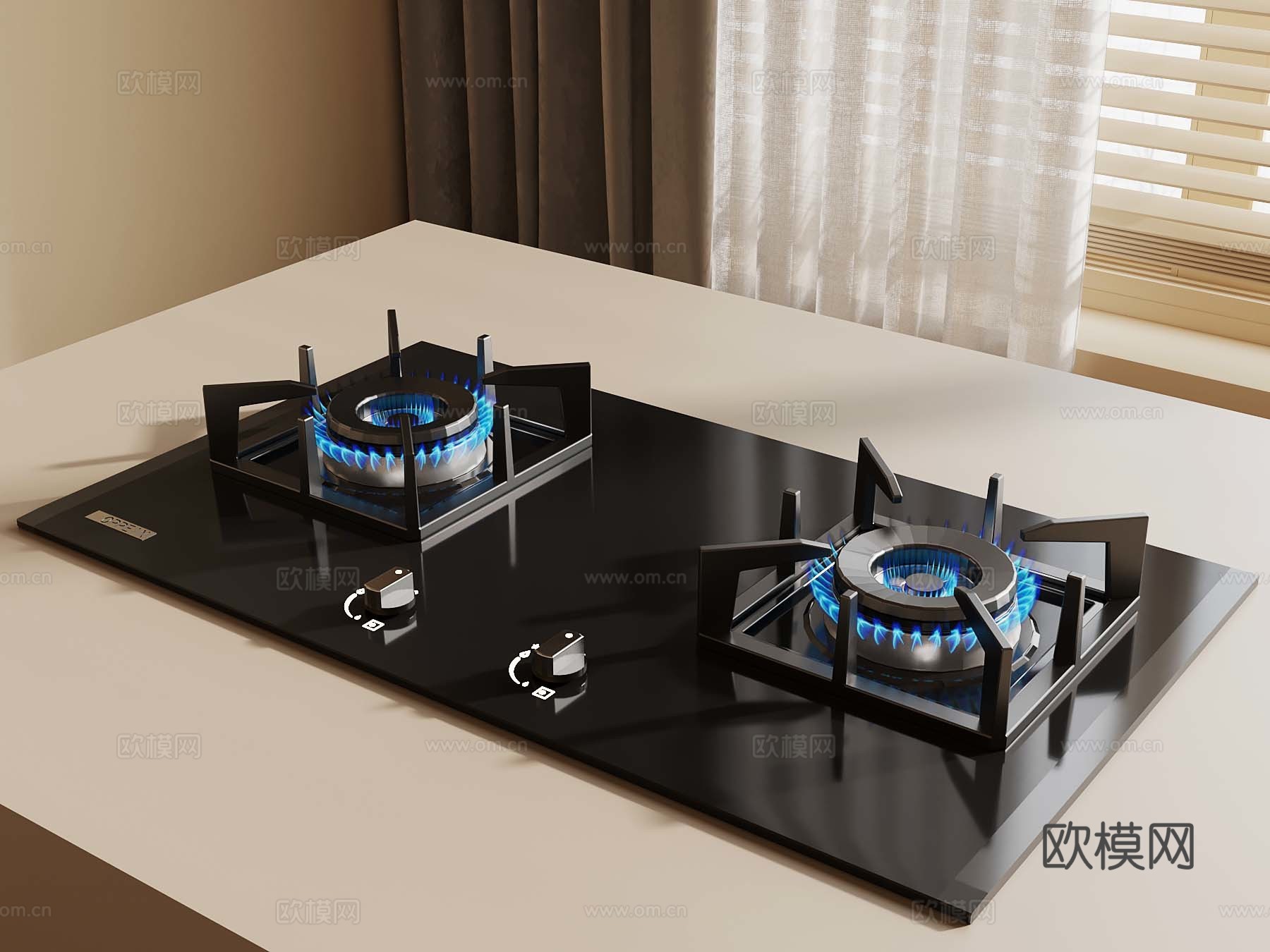 灶台 燃气灶 煤气灶3d模型