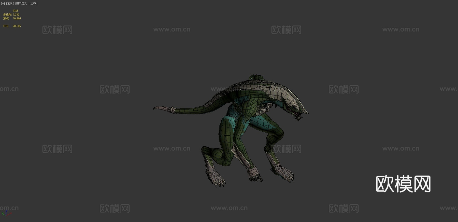 可汗尼沃尔3d模型
