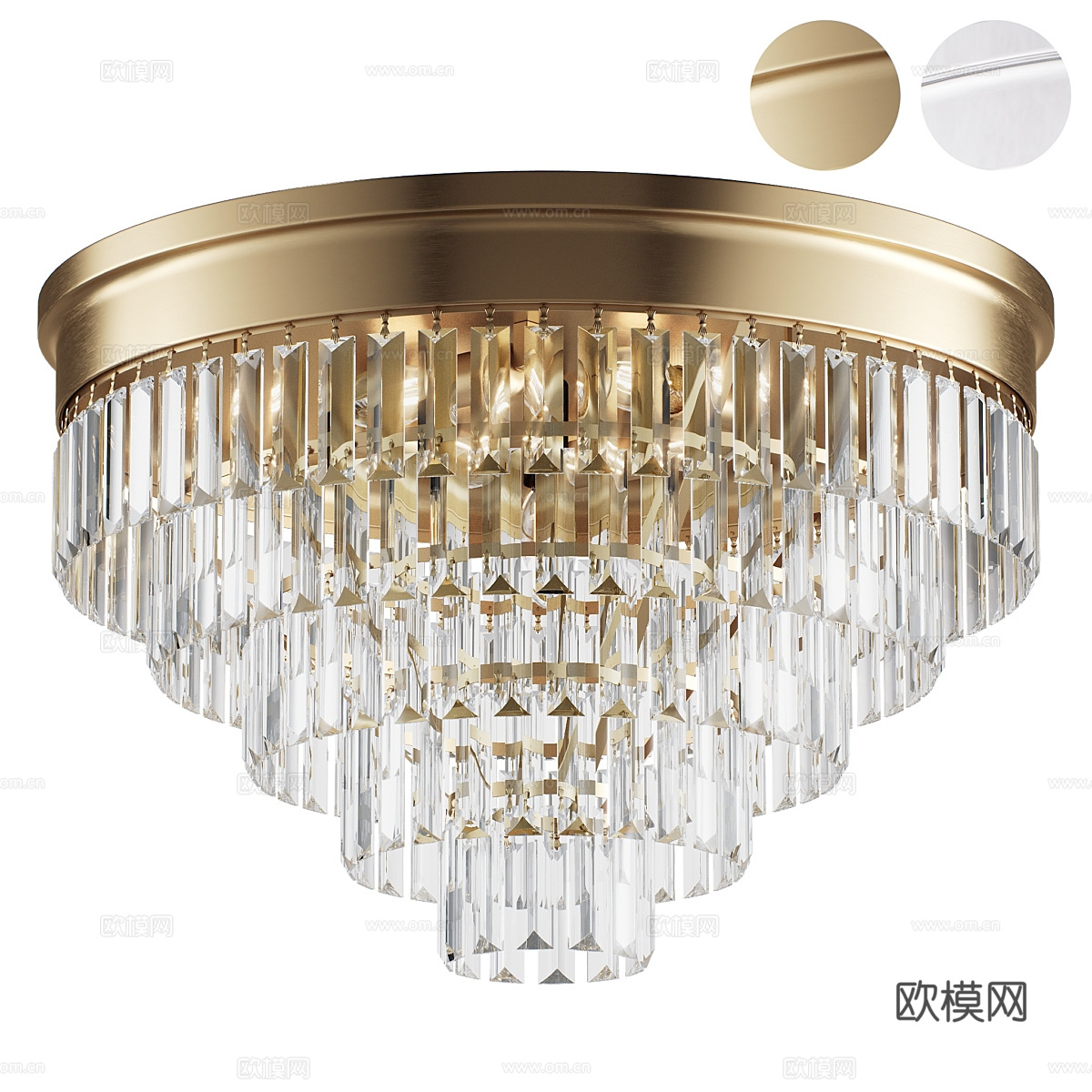 现代简约轻奢吊灯 吊灯 简约吊灯 客厅吊灯 玻璃吊灯 灯3d模型
