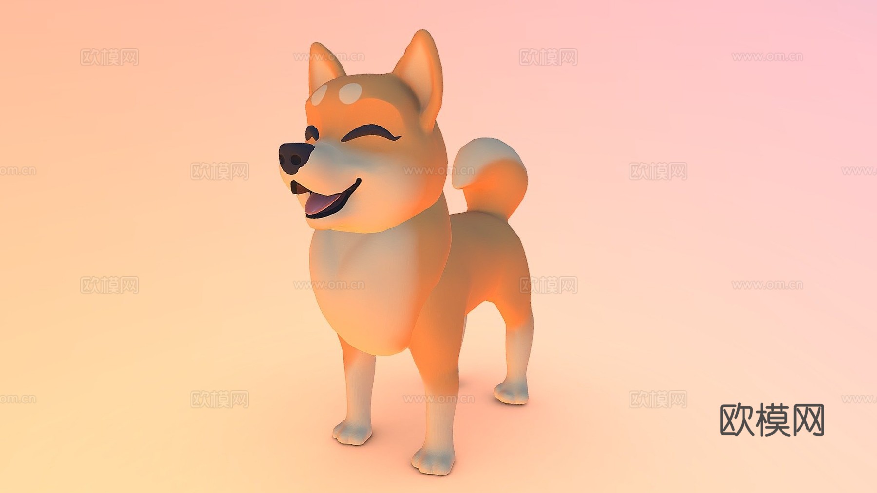 柴犬3d模型
