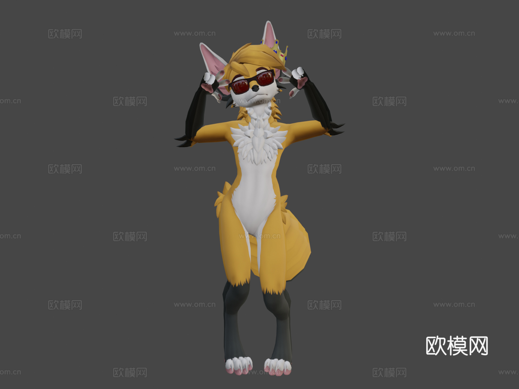 俳句狐狸VRChat虚拟形象3d模型