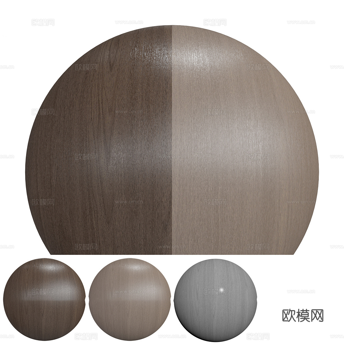 现代意式木纹 木饰面3d模型