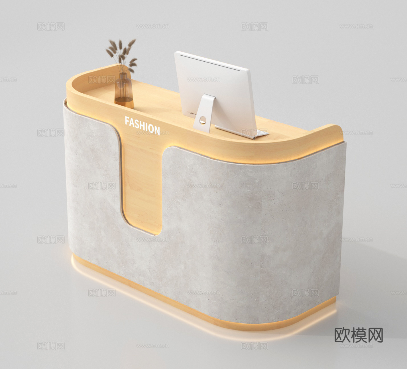 前台 接待台 咨询台 服务台su模型