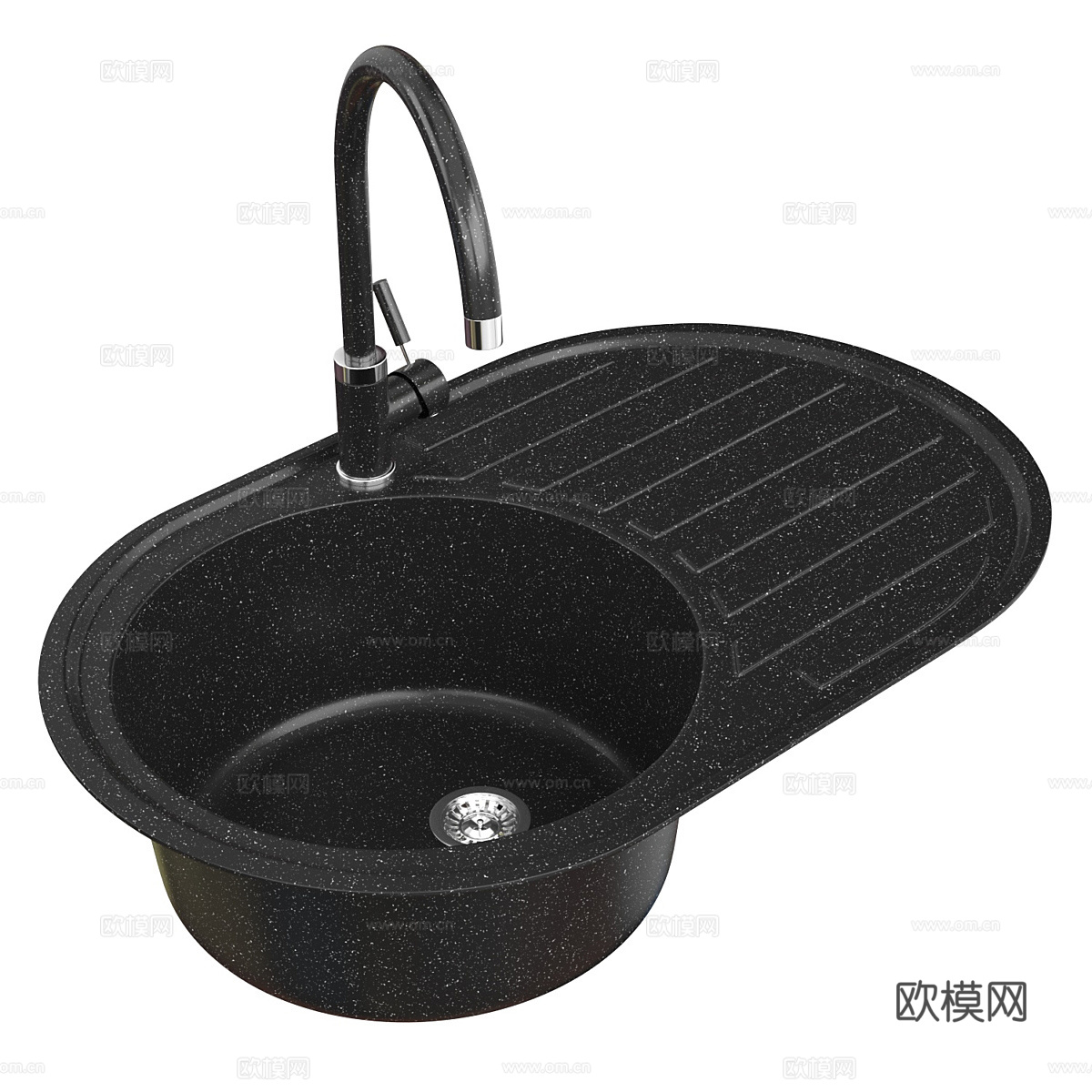 不锈钢水槽 洗菜池 水槽龙头3d模型