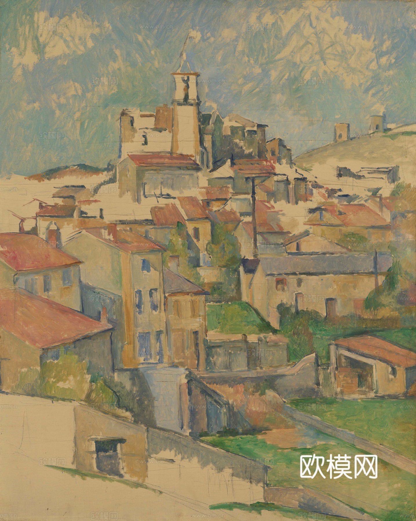 复古风景油画