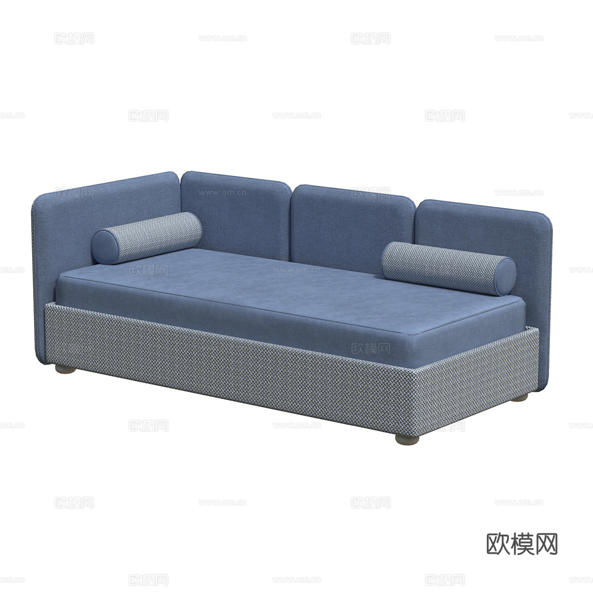 现代简约双人沙发 双人沙发 简约沙发 客厅沙发 抱枕  沙发3d模型
