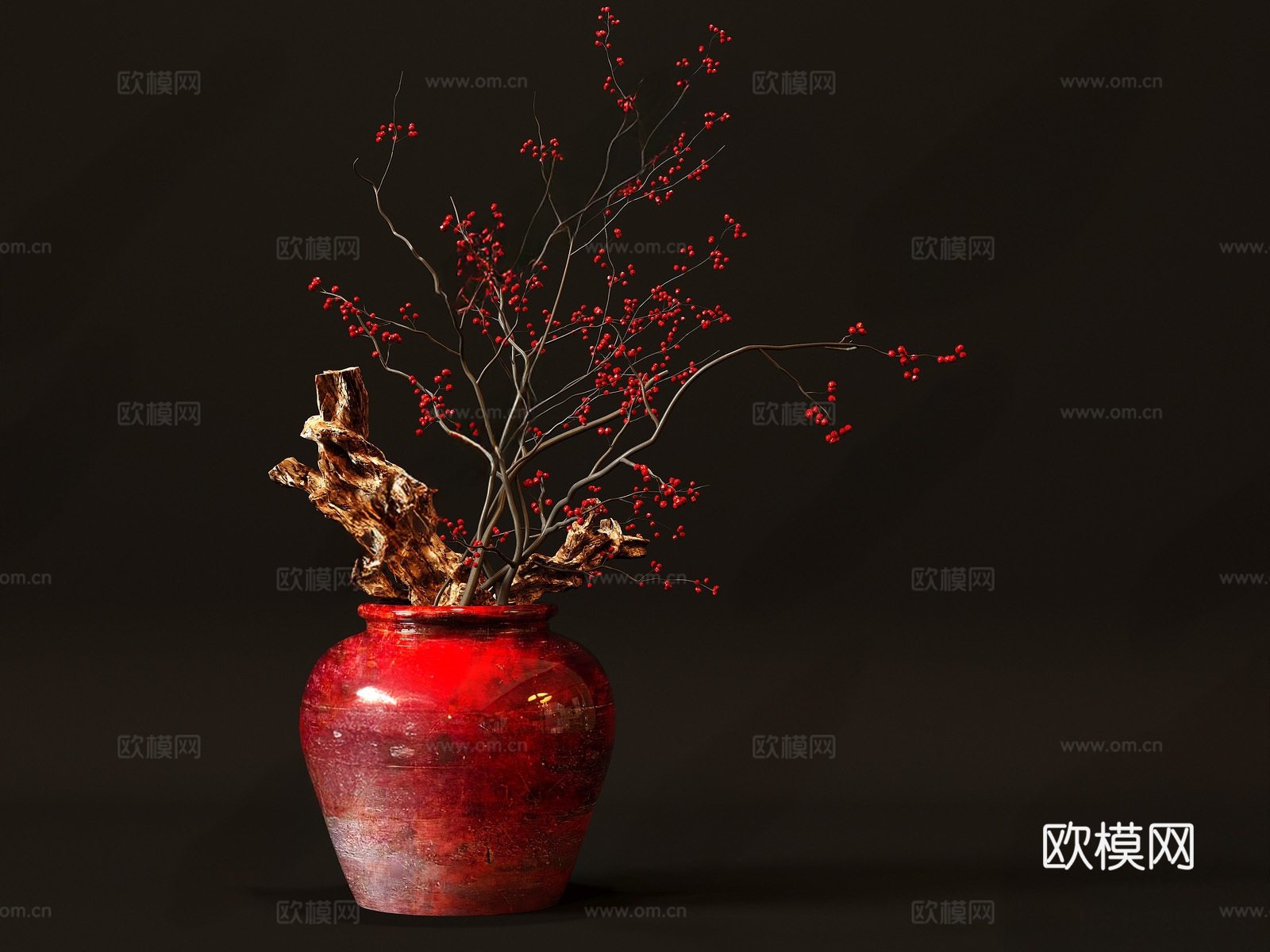 插花花艺干支su模型