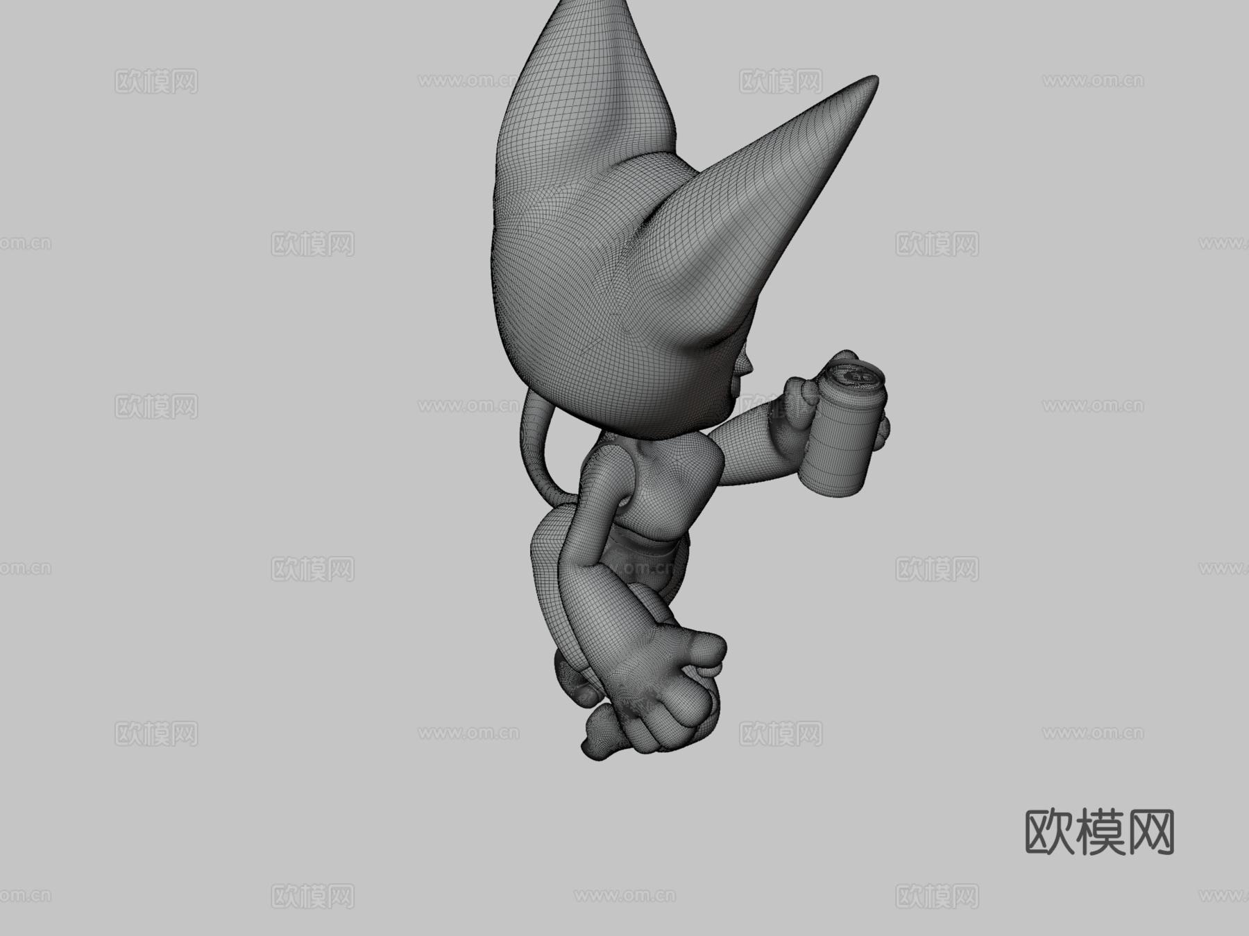 蓝莓猫3d模型