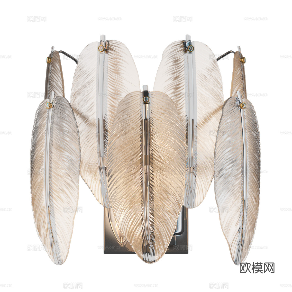 现代简约壁灯 壁灯 简约壁灯 装饰壁灯 玻璃壁灯3d模型