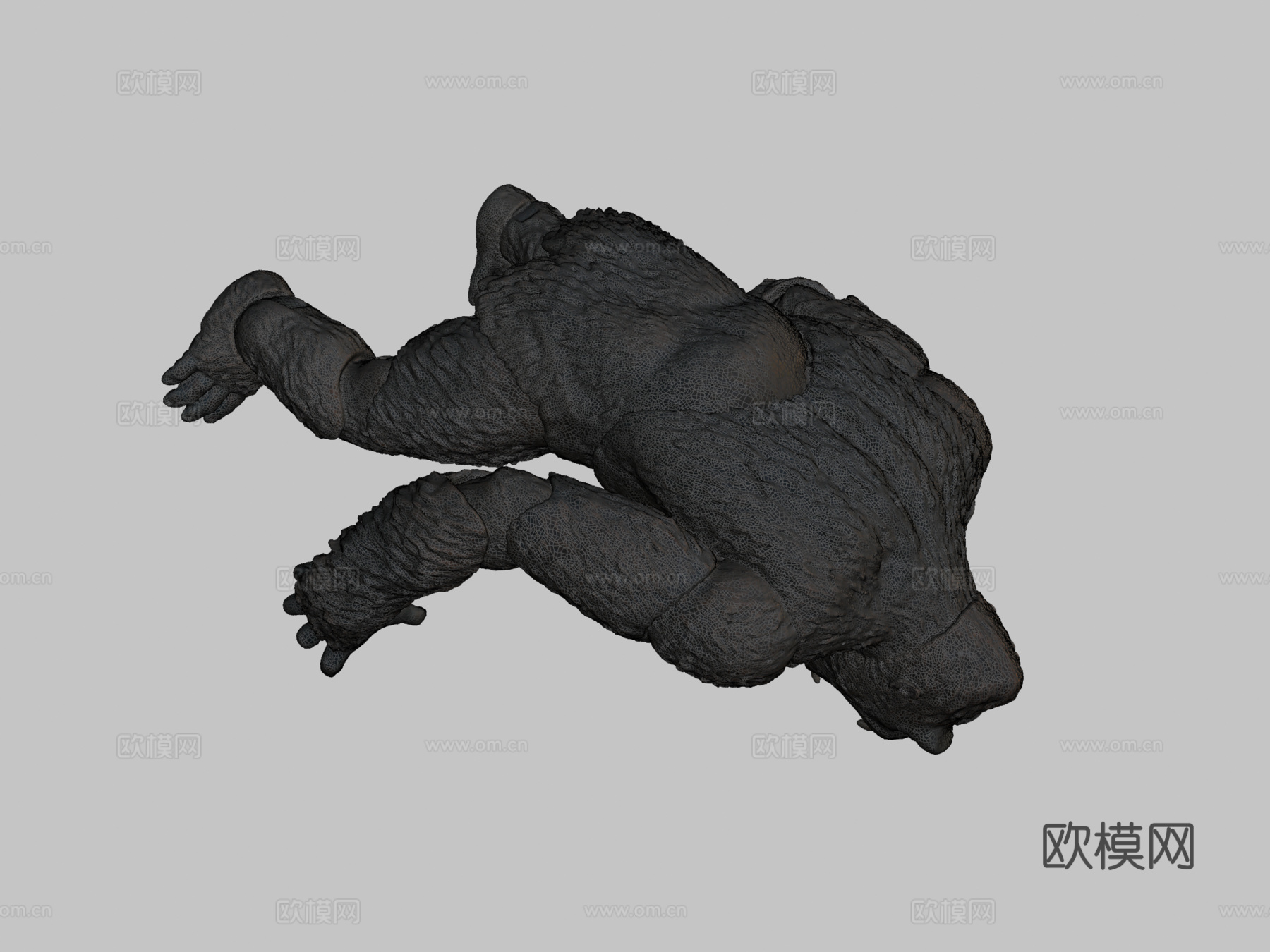 金刚雕像3D扫描3d模型