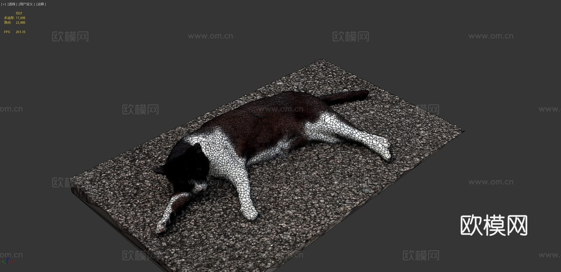 猫（娜娜）3d模型