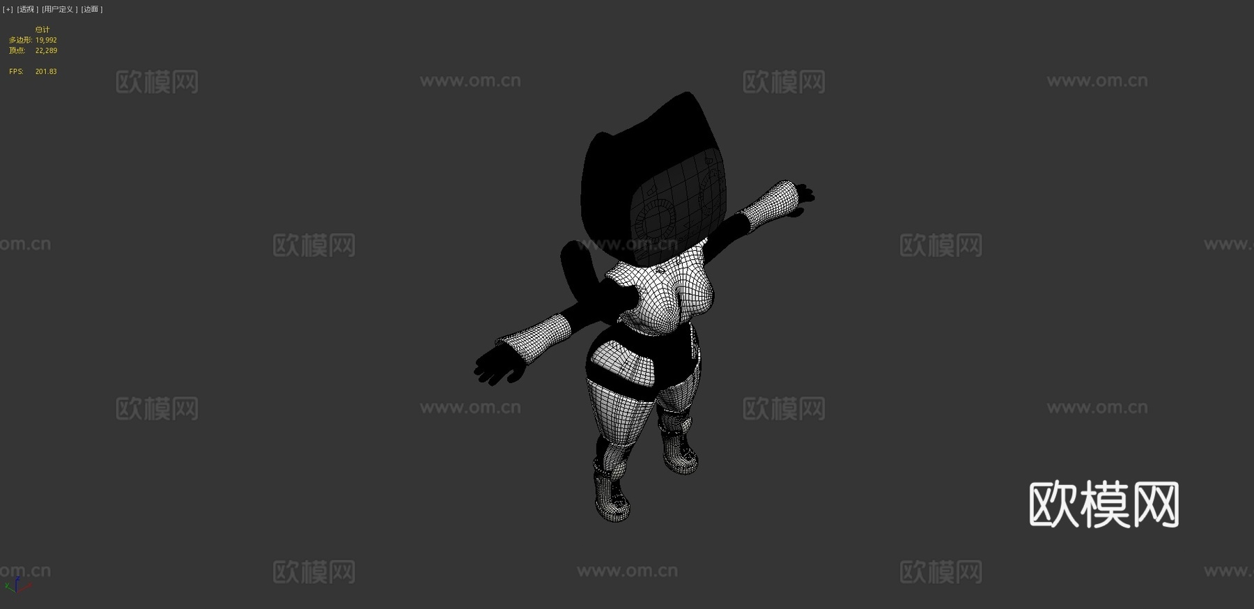 厚克福斯3d模型