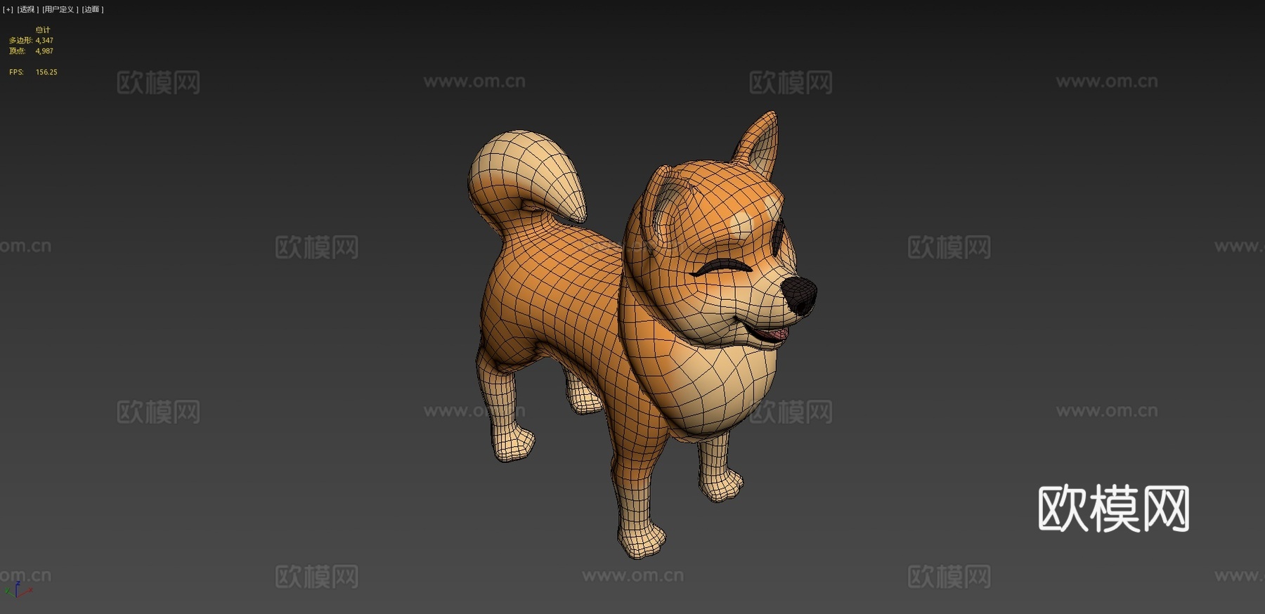 柴犬3d模型