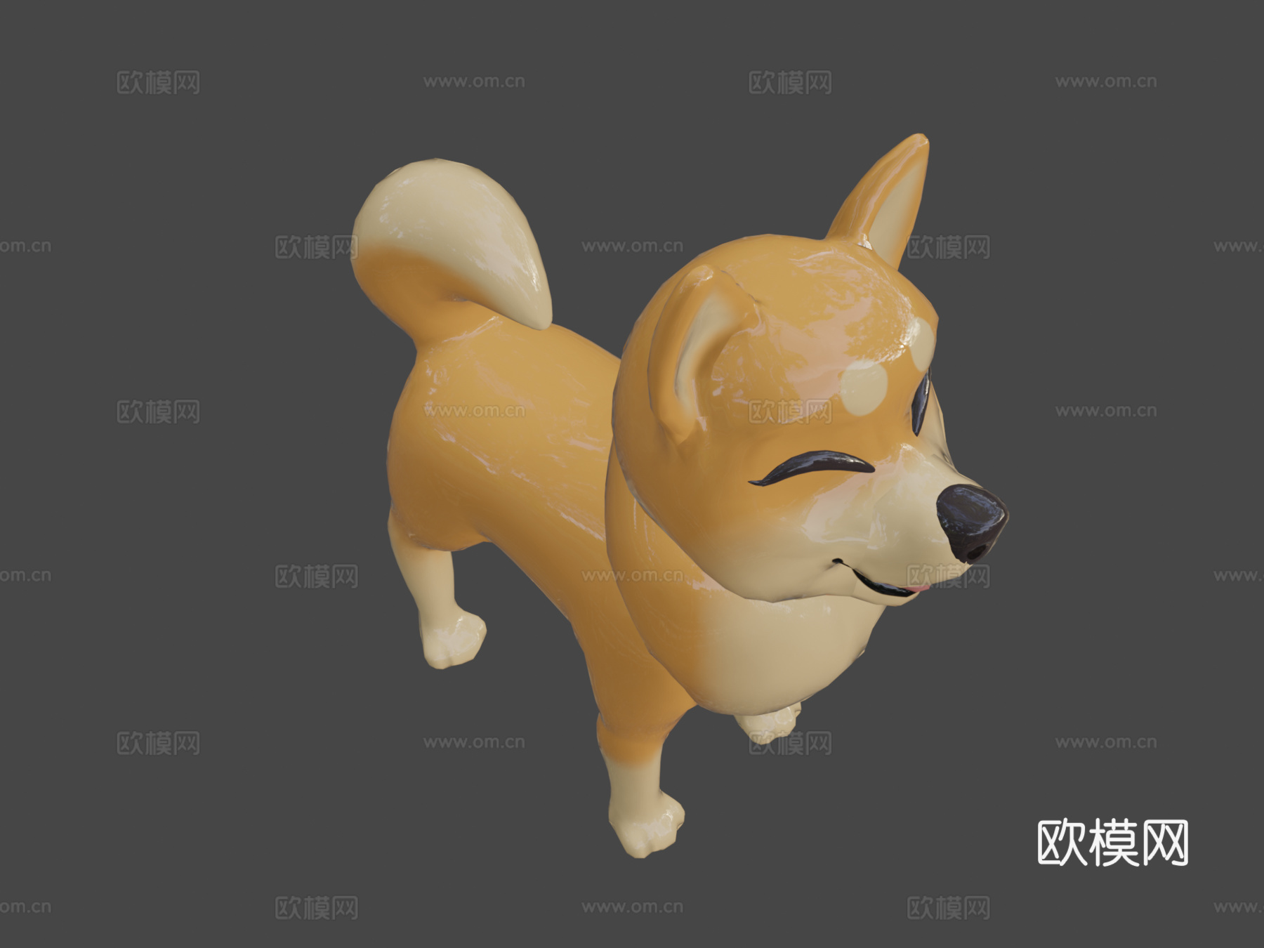 柴犬3d模型
