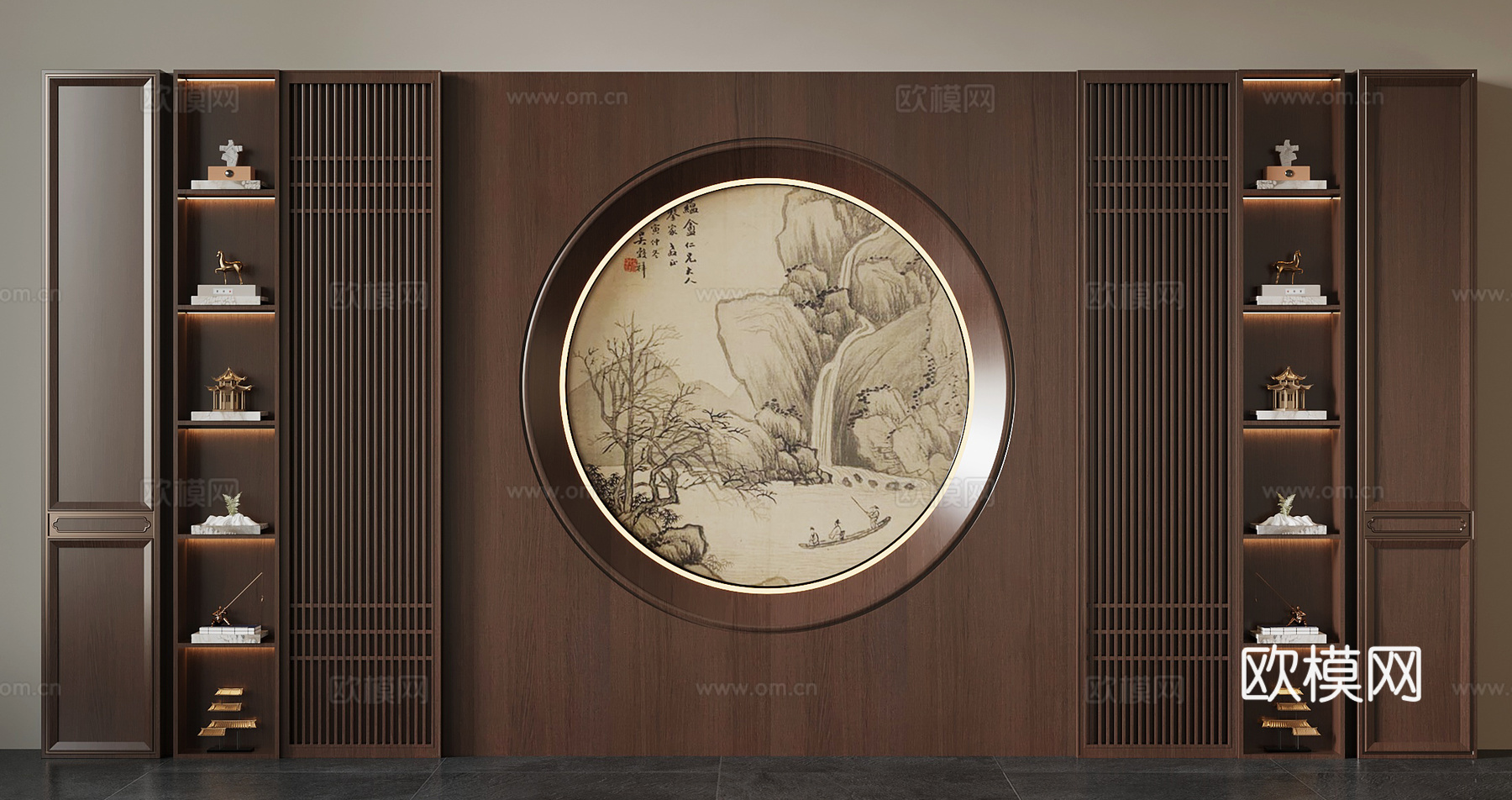 茶柜 新中式茶柜3d模型