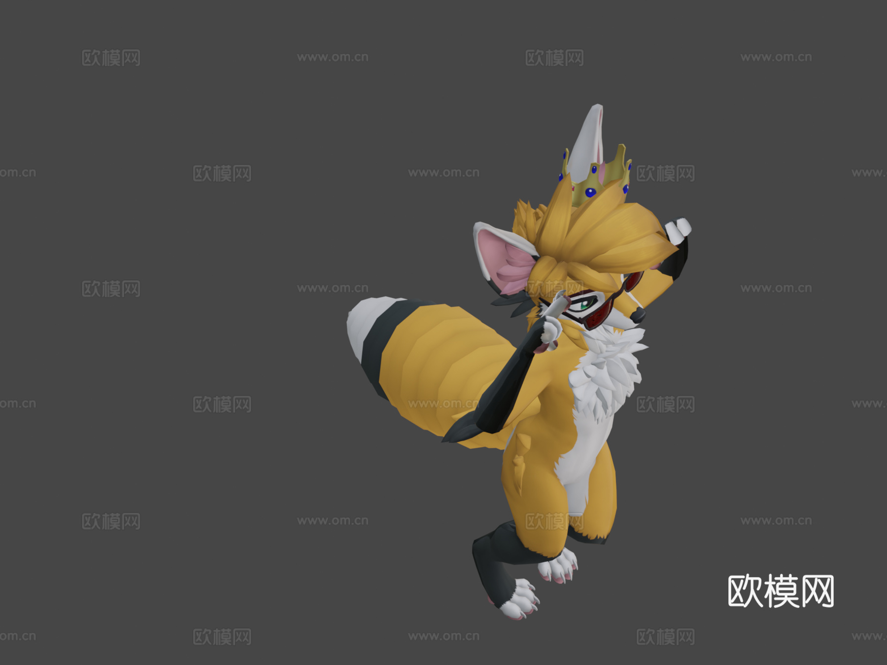俳句狐狸VRChat虚拟形象3d模型
