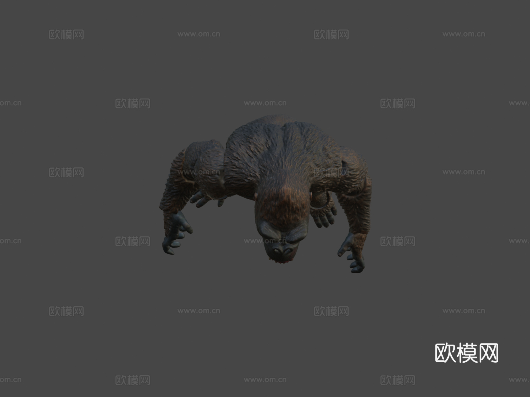 金刚雕像3D扫描3d模型