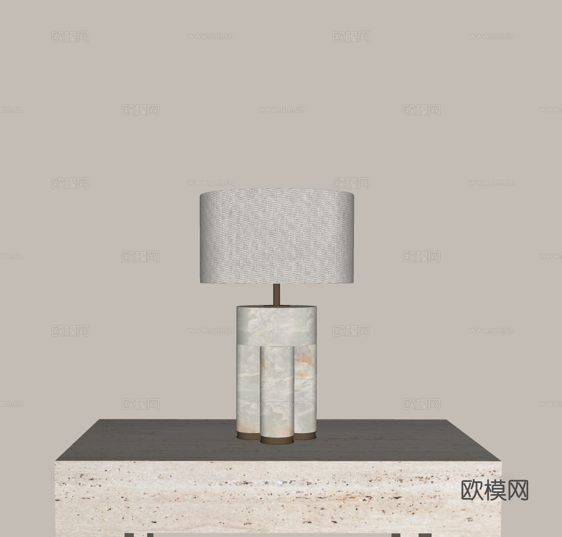 现代轻奢台灯 床头台灯 书房台灯 客厅台灯 复古台灯su模型