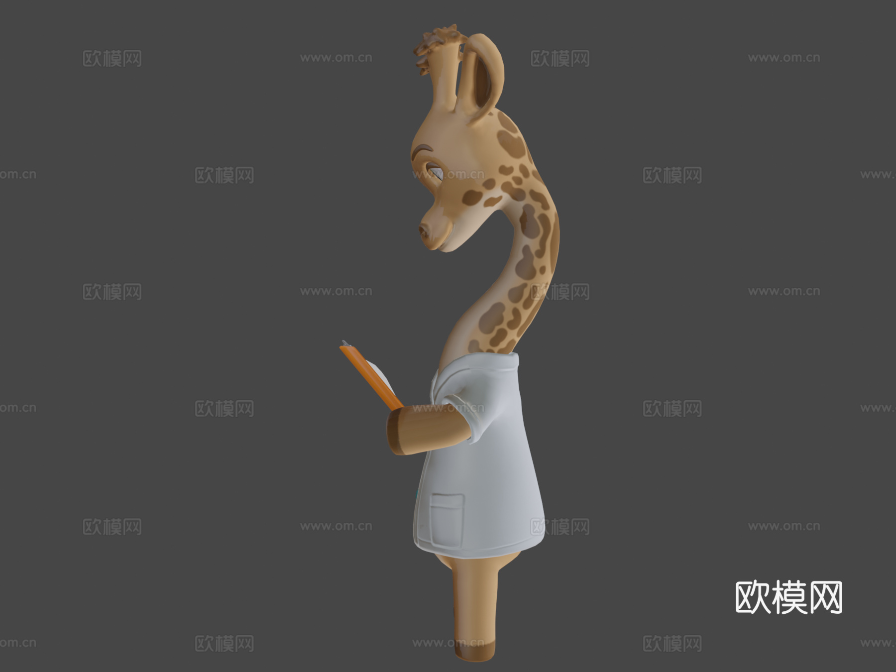 长叶博士3d模型