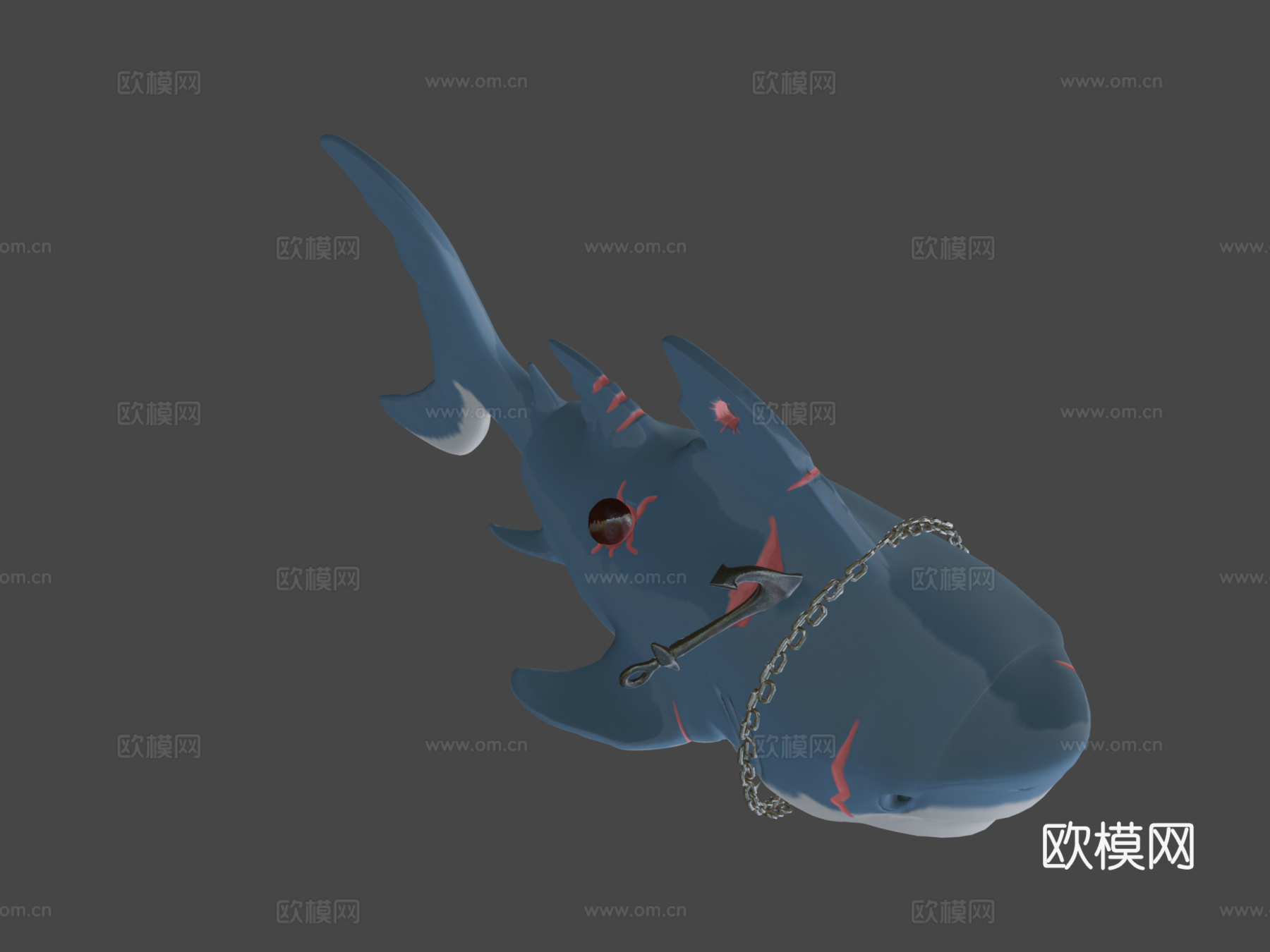 盗贼之海巨齿鲨#盗贼之海3d模型