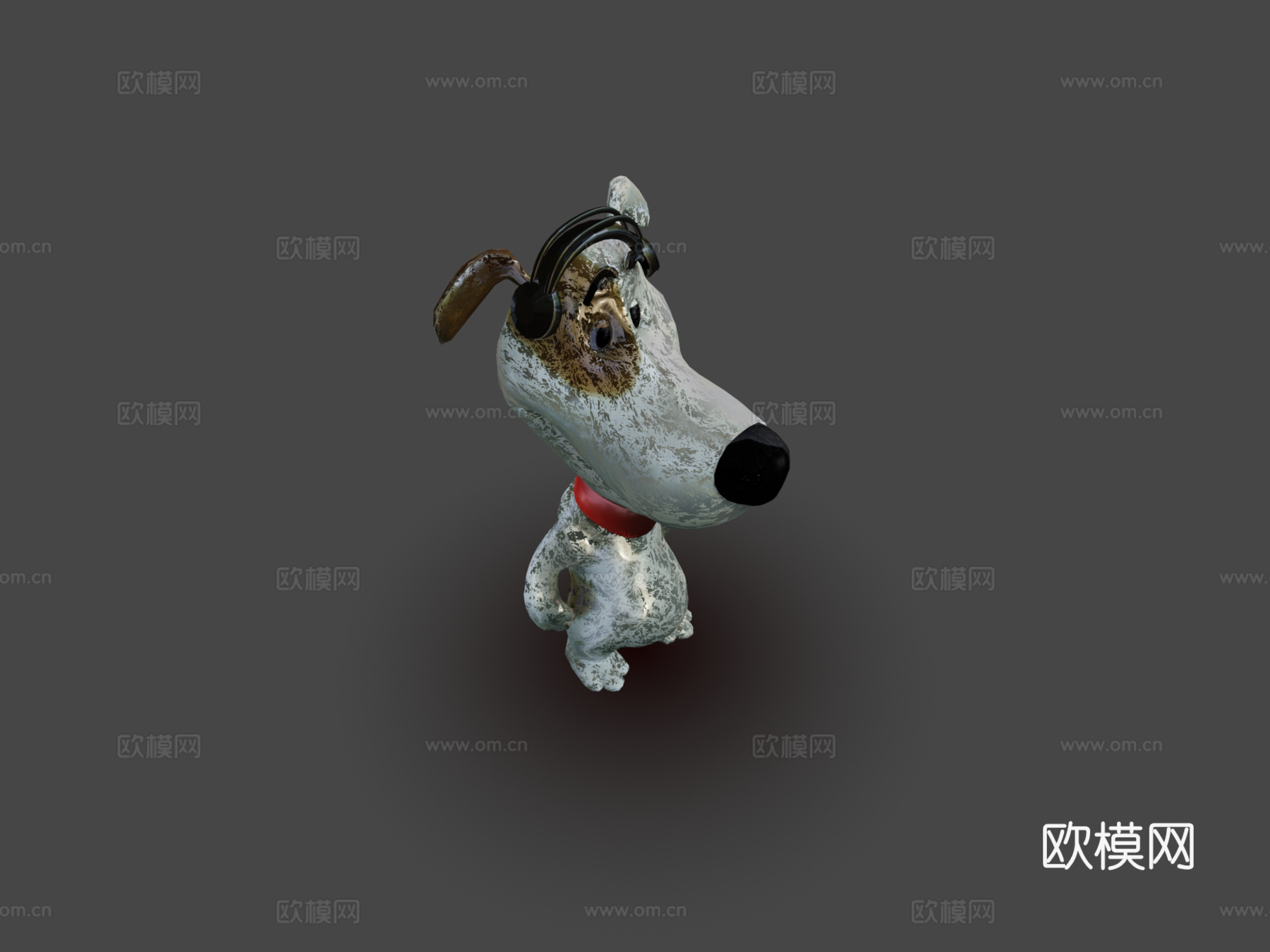 卡通狗3d模型