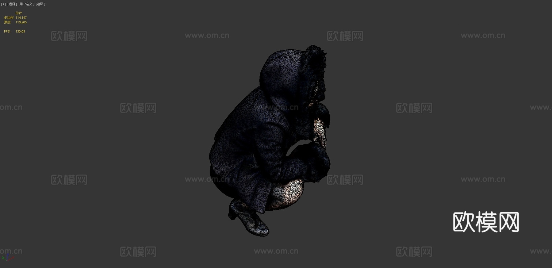 罂粟花舌3d模型