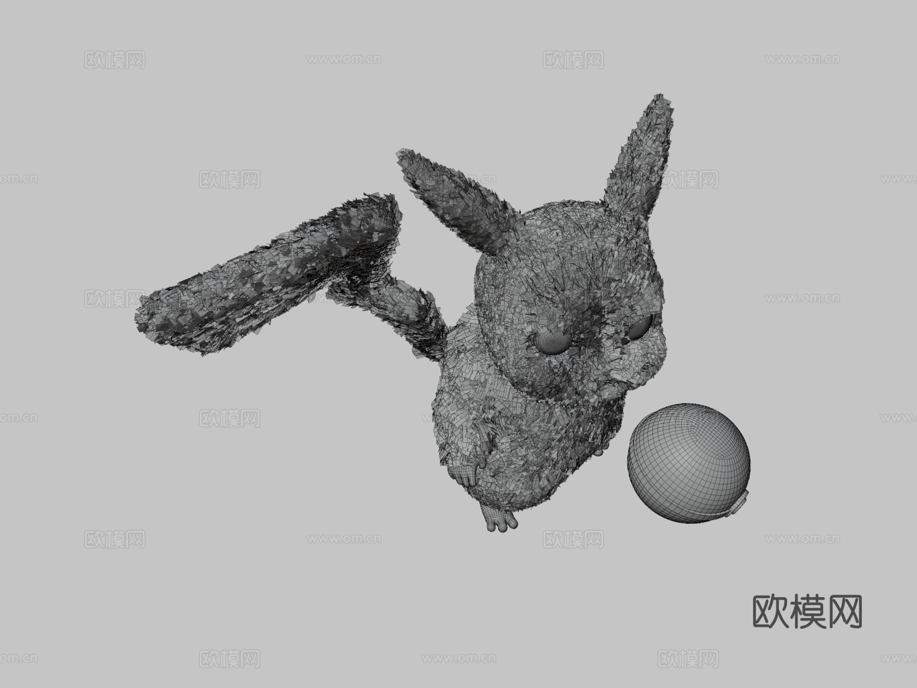 皮卡丘3d模型