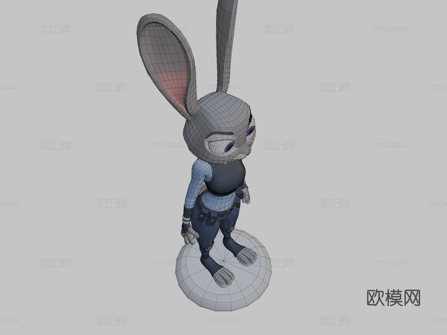 朱迪·霍普斯3d模型