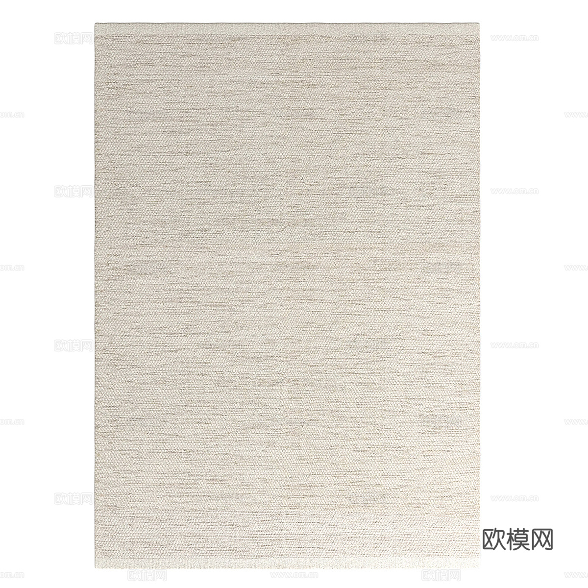 现代北欧布艺地毯3d模型