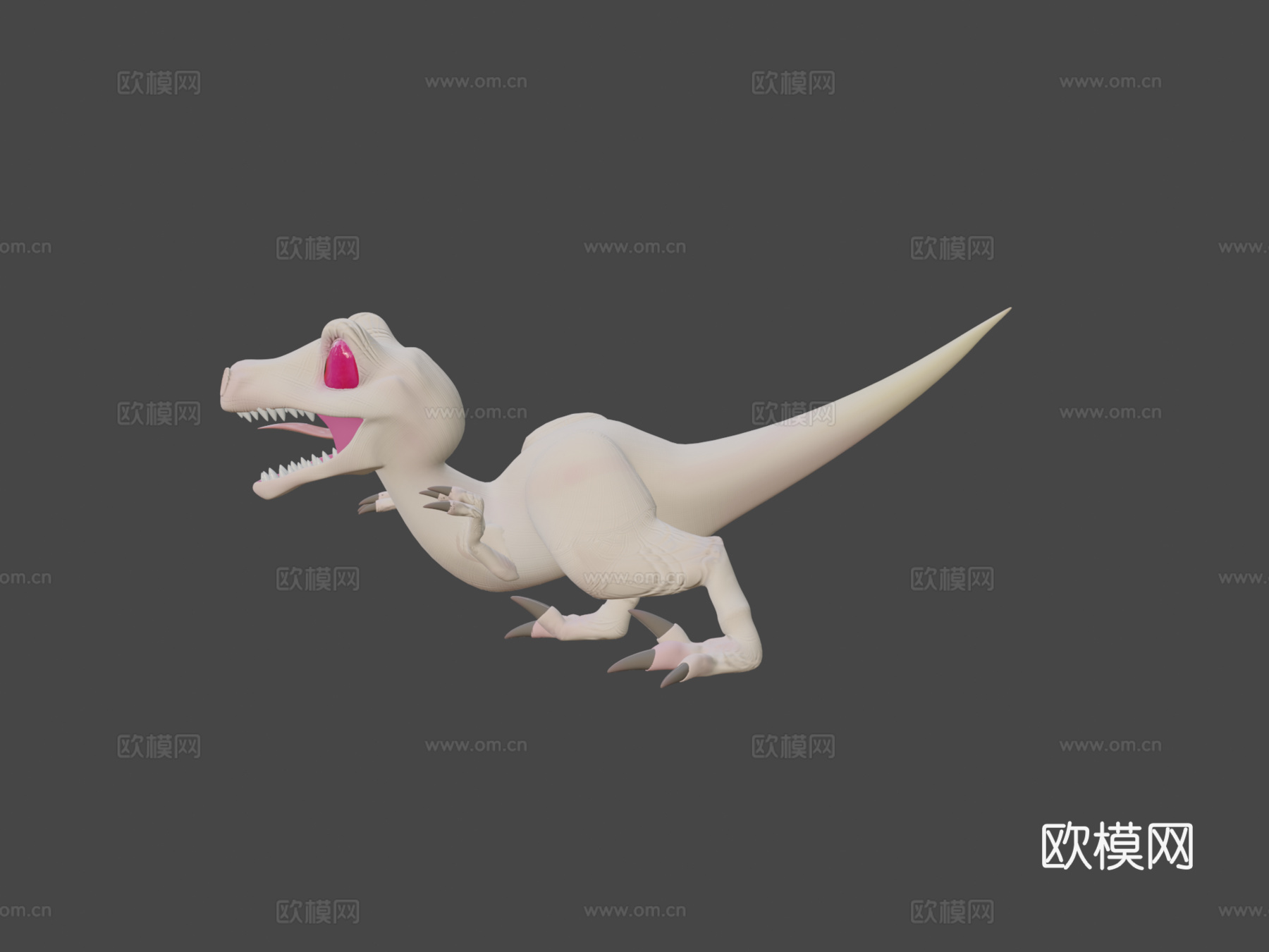 迅猛龙安迪3d模型