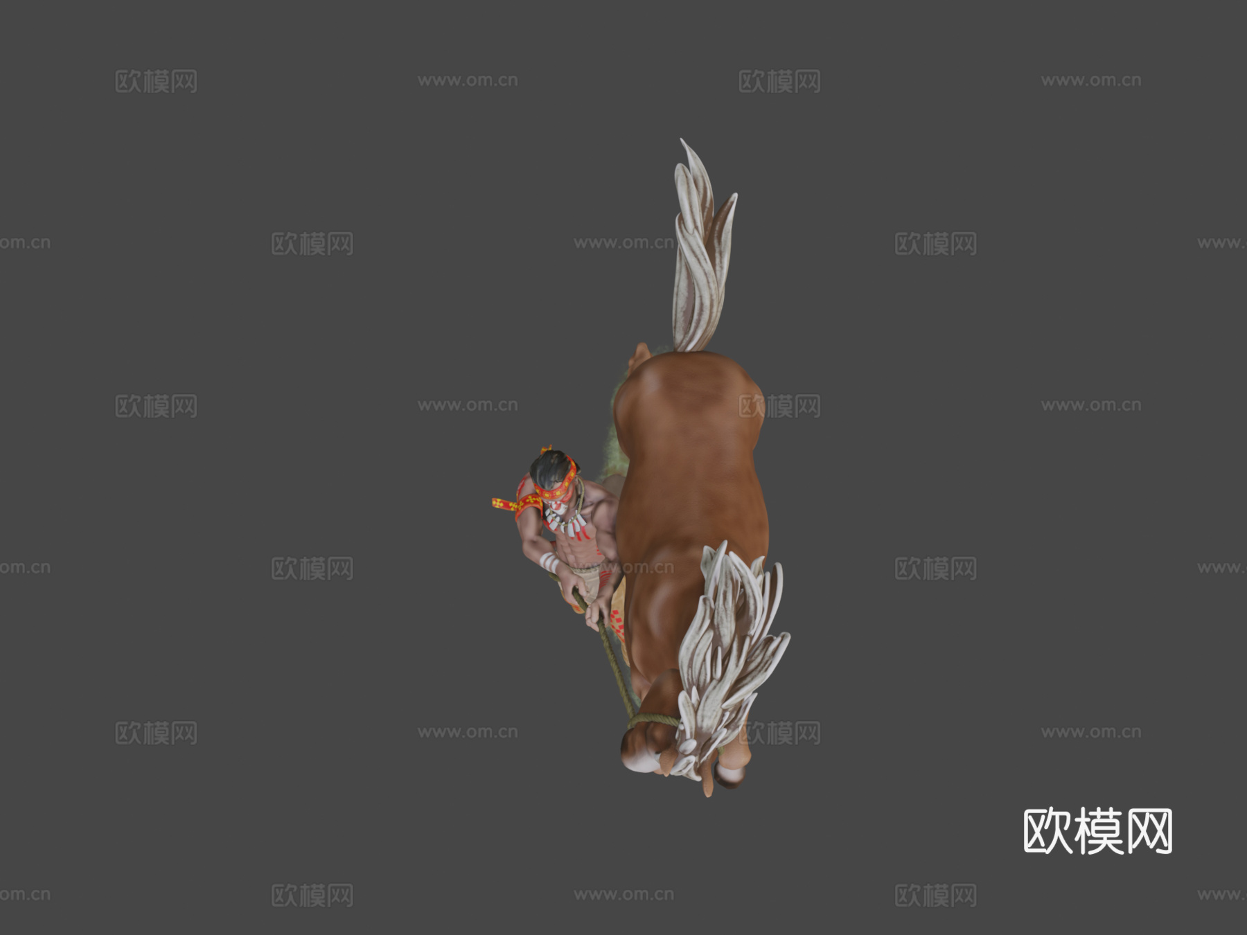 套野马-3D可打印3d模型