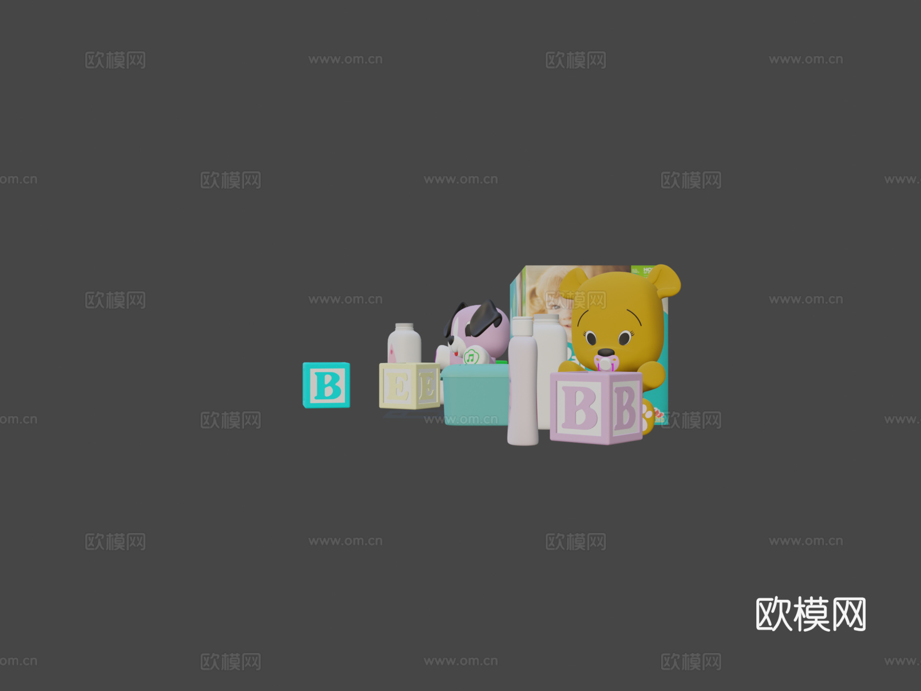 婴儿包3d模型