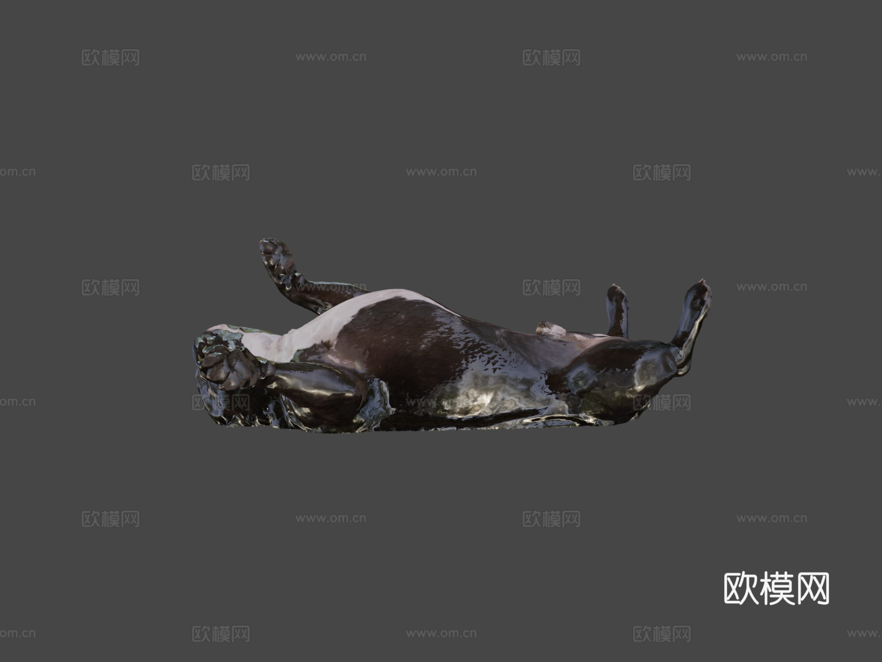 狗B-113-斗牛犬3d模型