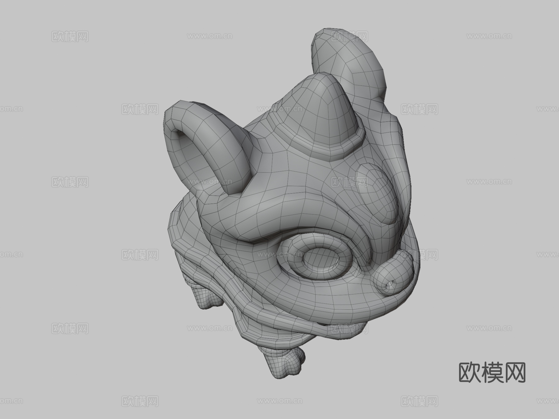 中国舞狮3d模型