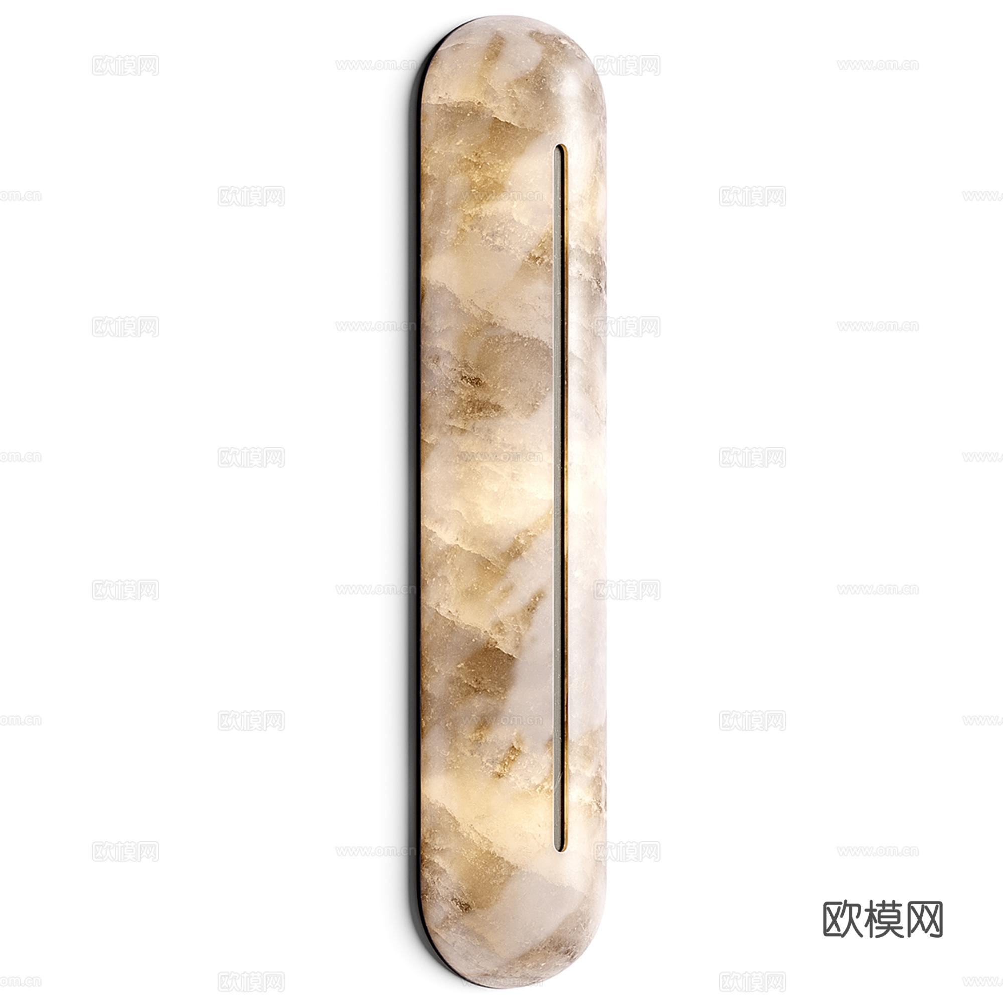 轻奢玉石壁灯 透光石壁灯3d模型