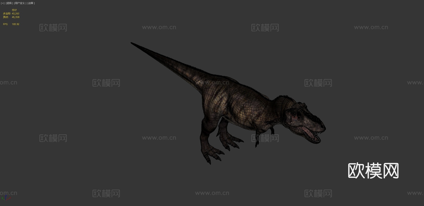 暴龙迪诺劳尔模型3d模型3d模型