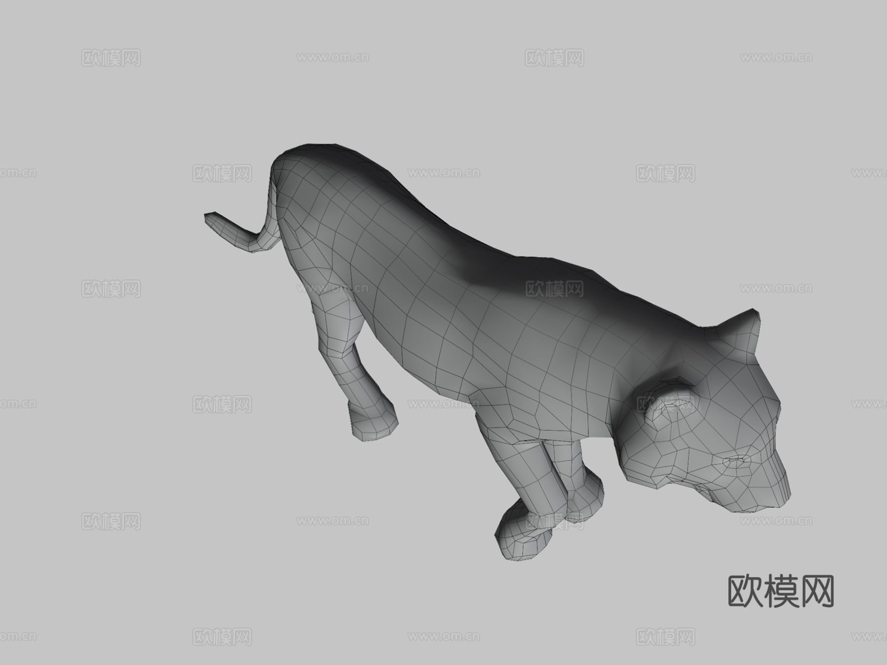 老虎3d模型