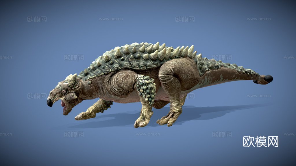 赛查尼亚恐龙3d模型