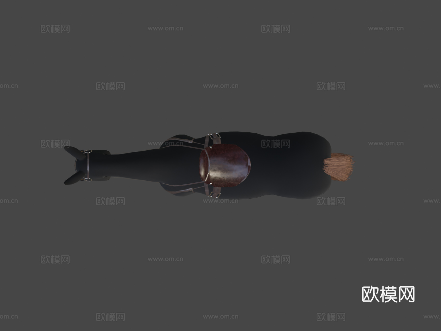 带鞍马匹3d模型