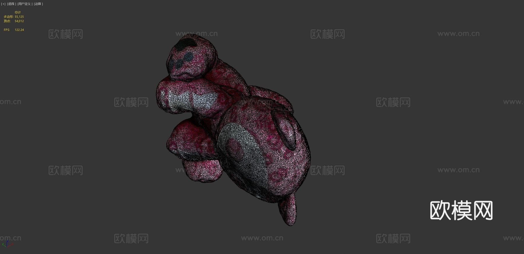骷髅小猫玩具3d模型