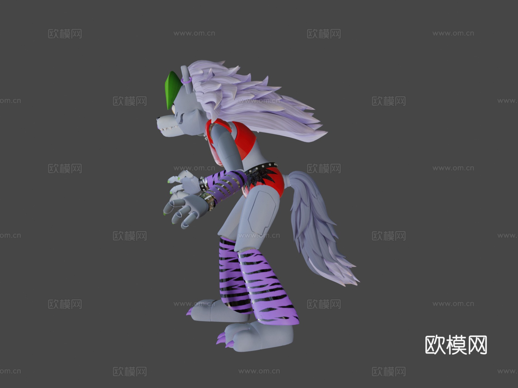 FNaF安全漏洞中的性感狼3d模型