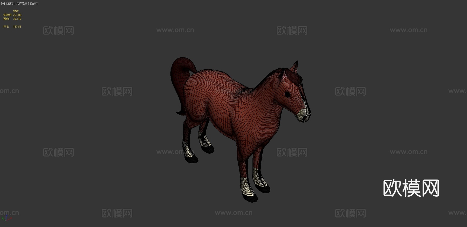 马3d模型