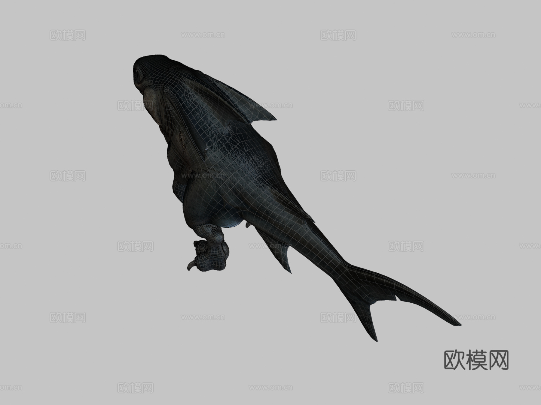 巨齿鲨雷克斯(制作中#3)动画3d模型