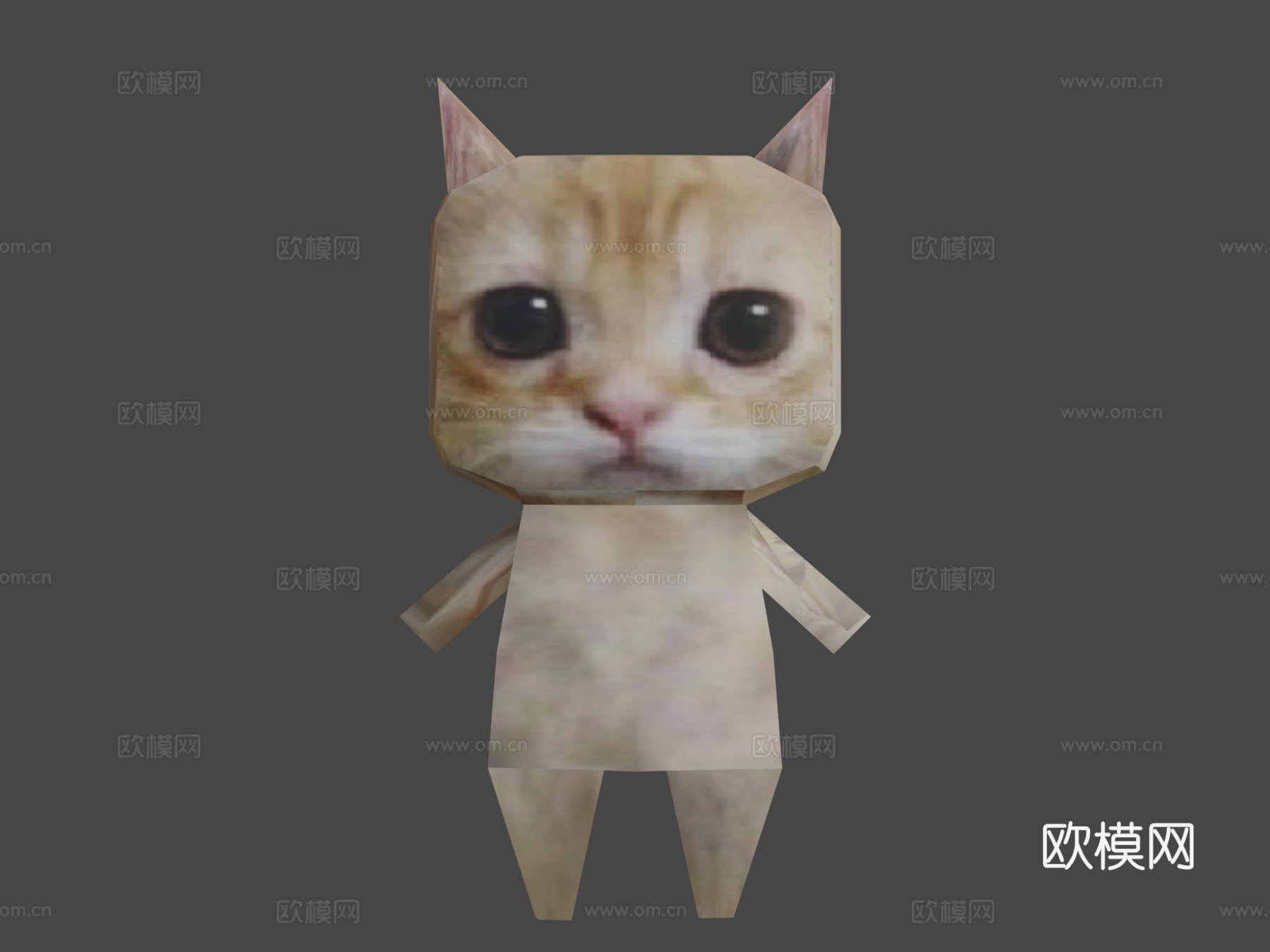 猫箱梗图3d模型