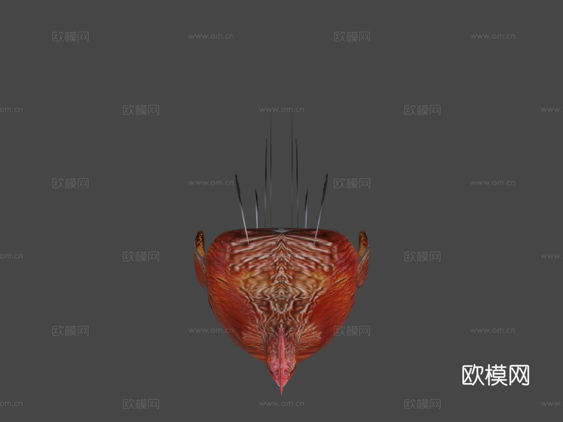 低多边形鸡3d模型