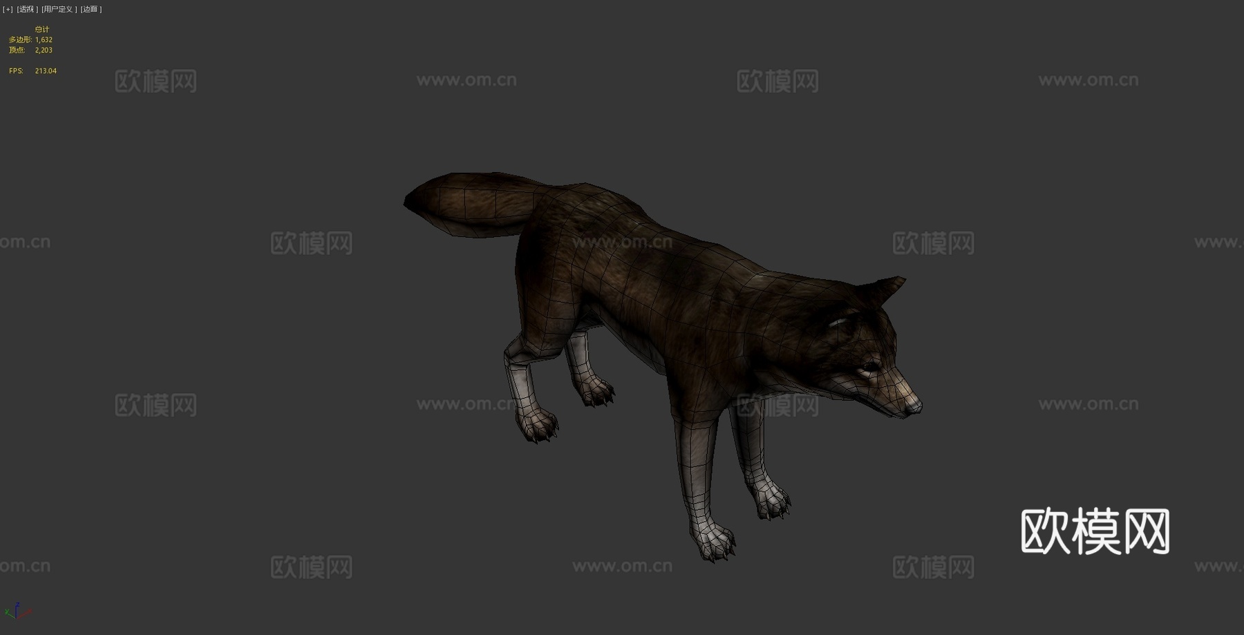 巨狼动画3d模型