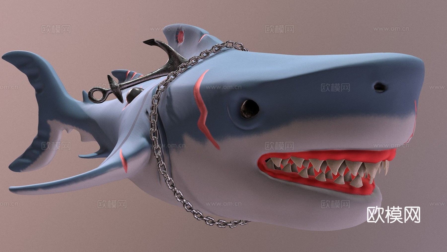 盗贼之海巨齿鲨#盗贼之海3d模型
