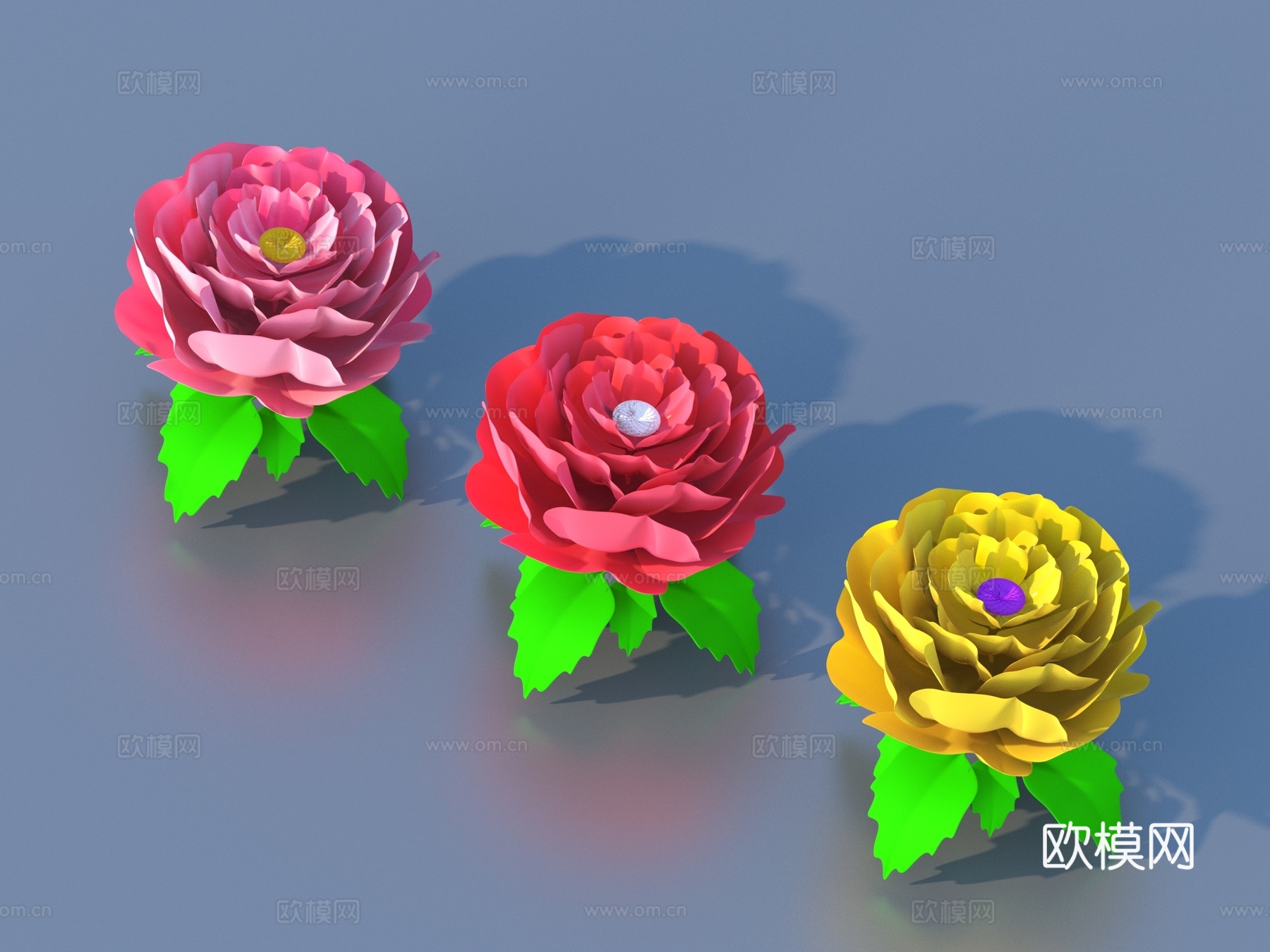 花 卡通花 野花 绿植 花朵3d模型